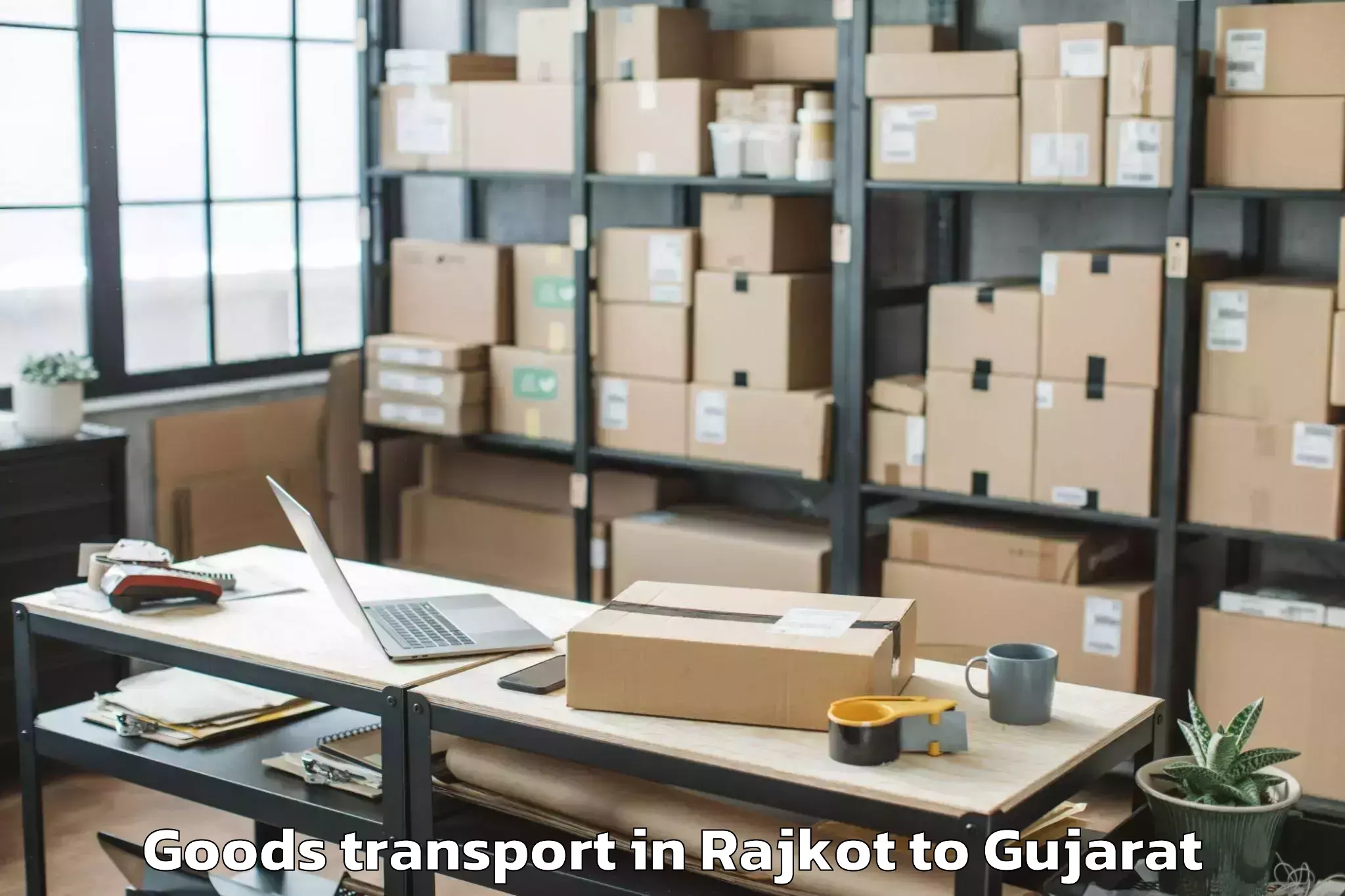 Hassle-Free Rajkot to Dhandhuka Goods Transport